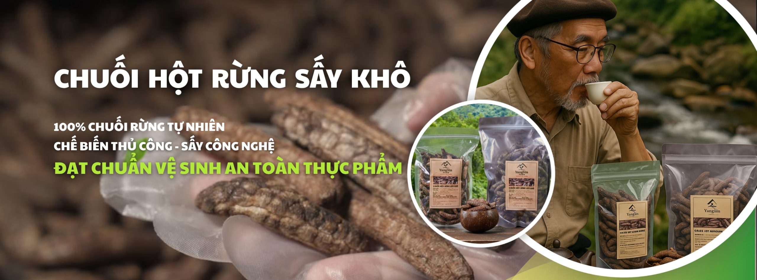 Chuối hột rừng sấy khô